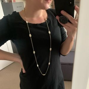 Kendra Scott long oval multi pendant necklace